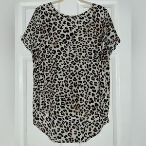Cheetah print Sheer blouse